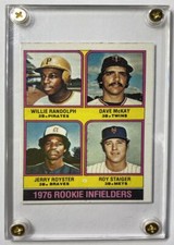 1976 Topps Rookie Infielders - Willie Randolph/Dave McKay/Jerry Royster/Roy