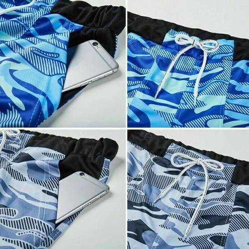 Herren Badeshorts Schwimm Kurze Hosen Sport Jogging Training Badehose Bermuda - Bild 8 von 15
