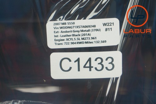 W221 07-10 Mercedes CL S Class Dash Information Navigation Display Screen C1433 - Bild 8 von 8