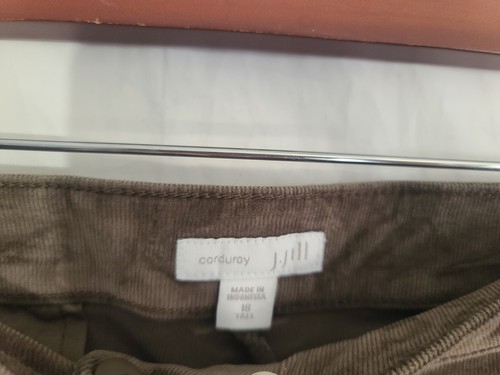 J. Jill Corduroy Brown Taupe Corduroy Dress Pants Pockets US 18 Tall - Picture 3 of 5