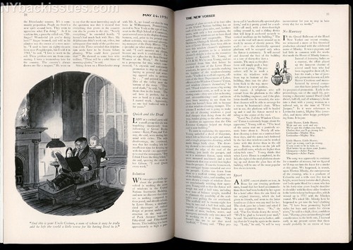 New Yorker magazine May 26 1951 Wednesday Addams Family Wernher von Braun VF - Picture 3 of 4