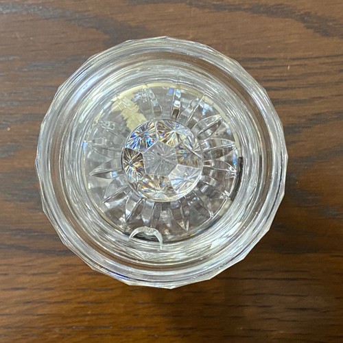 Waterford Ireland LISMORE Crystal Jam, Gelatina, Barattolo Miele con Coperchio 4,75" H ~ Firmato - Foto 7 di 17