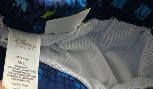 Disney Store Toy Story Buzz Lightyear blue Swim Trunks NEW Kid Extra Small 3-4 - Picture 5 of 22