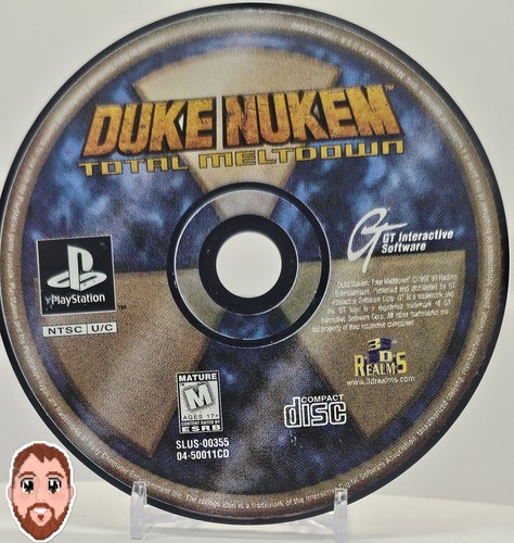 Duke Nukem Total Meltdown Playstation 1 Game Only *No Case or Manual!* - Picture 1 of 2
