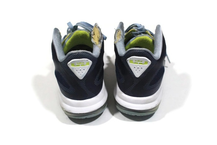 Mens Nike Lebron IX 9 Low Obsidian Blue/Cyber Green 510811-401 Size 10.5