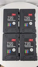 VINTAGE 3M T120 VHS Cassette Tape Plastic Case Heavy Duty  PLASTIC CASES Lot 4