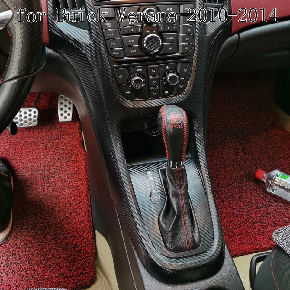 For Buick Verano 2010-2014 3D Carbon Fiber Pattern Interior DIY Trim Decals — 第 2/4 张图片