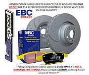 EBC Rear GD Discs Yellowstuff Pads for Honda Civic Mk8 2.2TD Type-S FK 06>12 - Picture 1 of 4