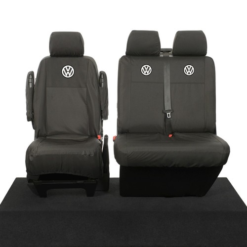 VW TRANSPORTER T6/T6.1 FRONT SEAT COVERS WITH 'VW' LOGO (2024 ONWARDS) 103 - Picture 14 of 24