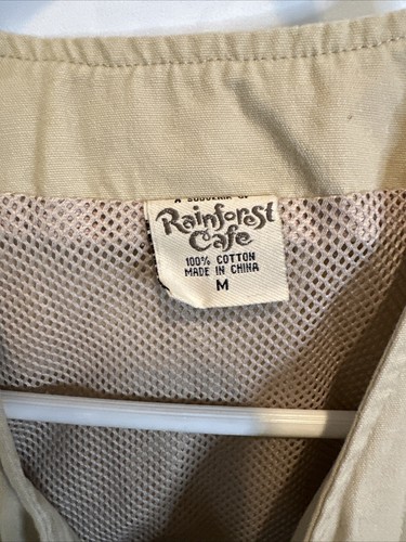 Rainforest Cafe Fishing Or Hunting Vest Size Men’s M - Picture 2 of 5