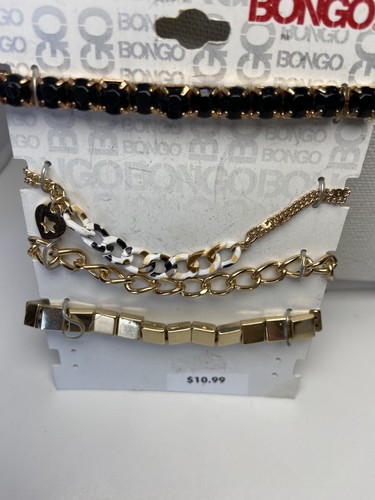 NEU NEU MIT ETIKETT verschiedene Posten Schmuck Gold Ohrringe Halsketten Armband Bongo F21 - Bild 11 von 12