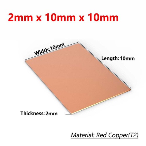 T2 Red Copper Plate/Sheet Copper Block Laser Cut 0.3mm - 6mm Thick Various Sizes - Picture 96 of 144
