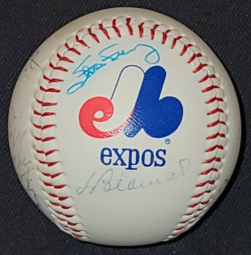 1980-1990 MONTREAL EXPOS - AUTOGRAPH (13) - SOUVENIR BALL - DENNIS MARTINEZ, etc - Picture 1 of 7