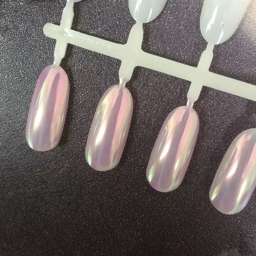 AURORA CANDY PINK Chrome Unicorn Nail Powder Mermaid AB MIRROR Effect RAINBOW - 第 10/12 張圖片