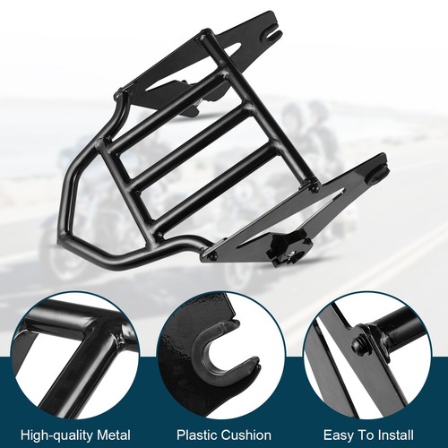 Black Iron Luggage Rack For Harley Touring Street Glide Road King 2009-2024 - Bild 3 von 10