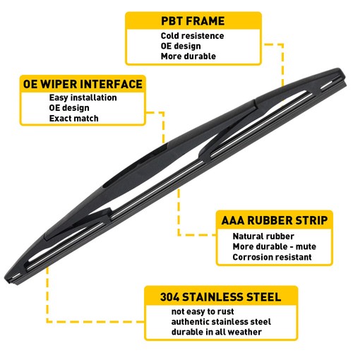 Rear Windshield Wiper Arm w/ Blade for 2004-2014 Nissan Murano 287811FC0A USA - Picture 5 of 12