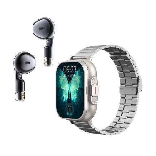 Inteligentny zegarek 2 w 1 z wkładkami dousznymi TWS Bezprzewodowy zestaw słuchawkowy Bluetooth do iOS Android - Zdjęcie 15 z 15