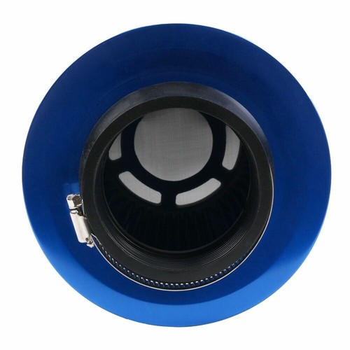 3" 76mm High Flow Inlet Cold Air Intake Cone Replacement Dry Air Filter Blue - Picture 4 of 13
