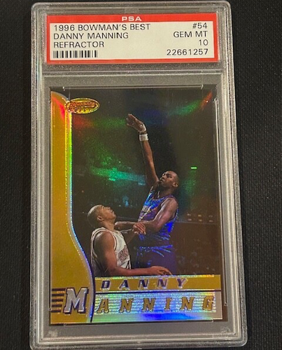 Danny Manning 1996 Bowman's Best Refractor #54 NBA Suns Basketball - PSA 10