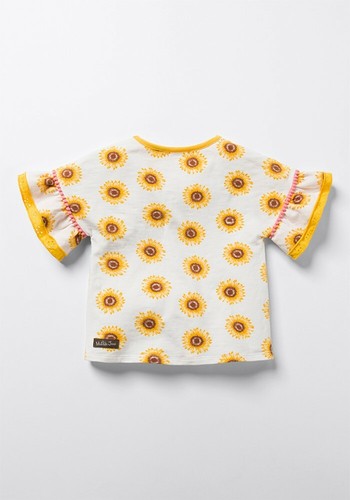 NWT Matilda Jane Enchanted Garden Sunflowers Forever Tie-Front Tee Size 10 - Picture 5 of 5
