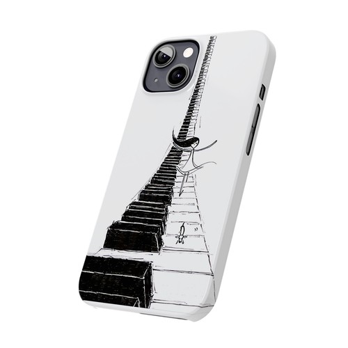 Funda delgada para piano surf iPhone 16/15/14/13/12/11, acabado brillante Daschund - Imagen 40 de 73