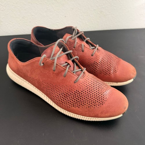 Cole Haan Oxfords Women's Size 8.5 B Brown Grand.OS Laser Cut Lace Up W07684 - Picture 5 of 9