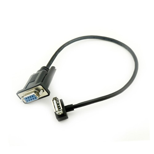 RS232 DB9 Female to USB 2.0 Female Serial Cable Adapter Converter 9.8inch 25cm - Picture 3 of 5