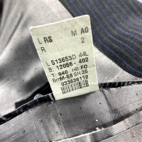 Calvin Klein Blazer Mens 44L Gray Striped Wool Suit Jacket Sport Coat - Picture 11 of 12