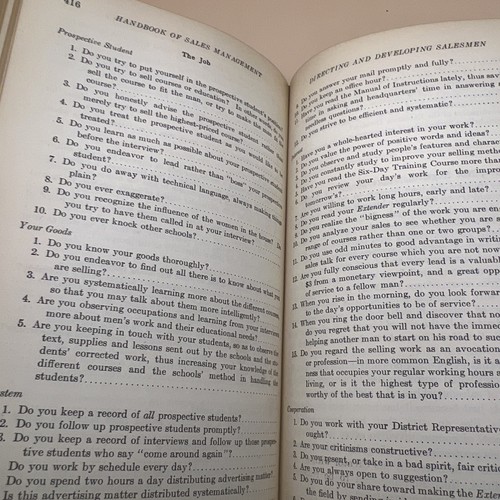 The Handbook Of Sales Management Textbook By Roland S. Hall, 1924 1st Edition - Picture 11 of 16