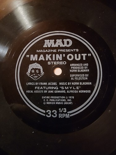 MAD MAGAZINE 26 MAKIN' OUT VIRGIN RECORD UNCIRCULATED MAGAZINE EDITOR PREMIUM - Picture 1 of 9