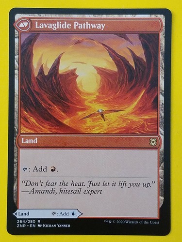 Riverglide Pathway/Lavaglide Pathway Magic the Gathering Zendikar Rising - Picture 3 of 4