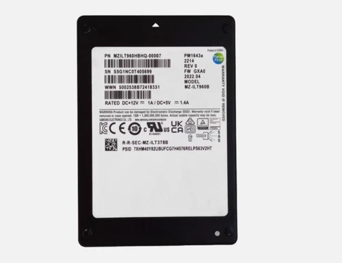 Samsung PM1643a 960GB SSD MZ1LT960HBHQ-00007 MZ-1LT960B 2.5" SAS 12Gb/S