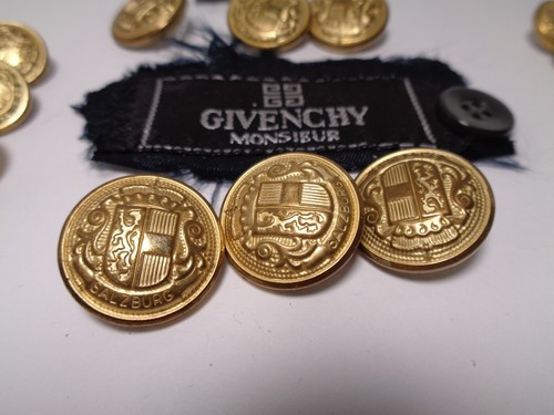 Givenchy Salzburg Double Breasted Blazer 6 Gold buttons + 6Sleeve Replacement - Picture 3 of 8