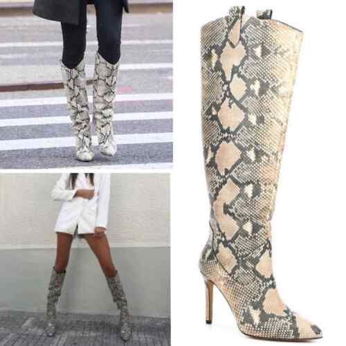 Vince Camino Kervana Croc Embossed Knee High Boot | eBay