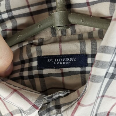 美品　BURBERRY LONDON ポロシャツ　ベージュ　2L ノバチェック ✨美品】バーバリー ロンドン ポロシャツ ノバチェック