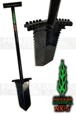 31" NX-5 ANACONDA T-HANDEL DOUBLE SERRATED METAL DETECTING DIG TROWEL SHOVEL