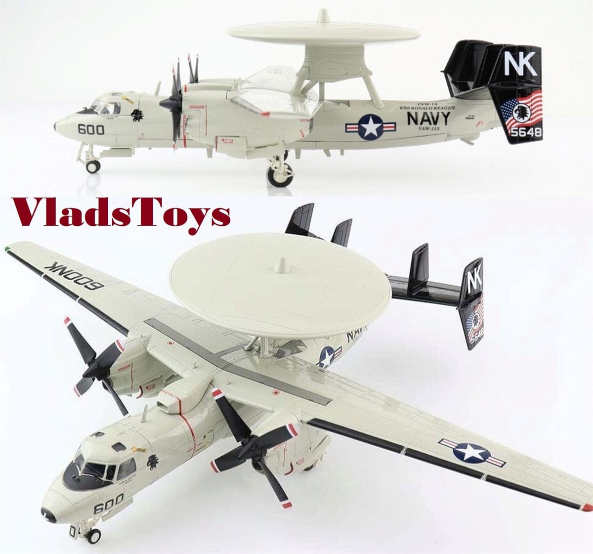1/72 ホビーマスター E-2C ホークアイ VAW-125 HA4813 E-2C Hawkeye 1:72 Diecast Model - Hobby Master HM-HA4813