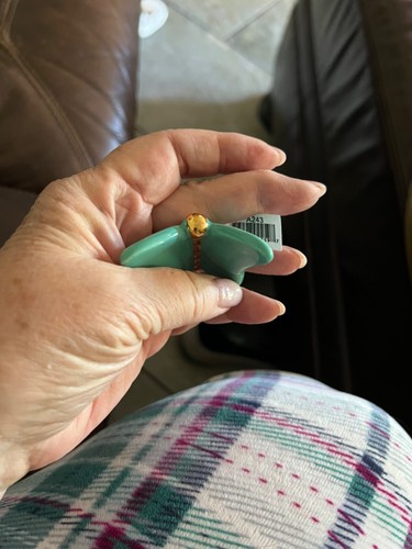 Mini mariposa verde azulado retirada Nora Fleming - Imagen 6 de 6