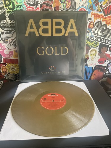 ABBA Gold Greatest Hits 2LP VG++ GOLD VINYL IN SHRINK - Picture 1 of 2