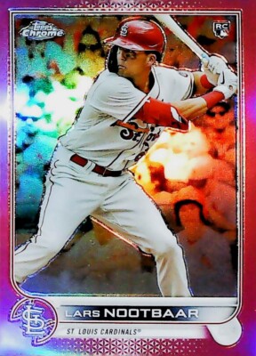 2022 Topps Chrome Pink Refractor #19 Rookie Lars Nootbaar St