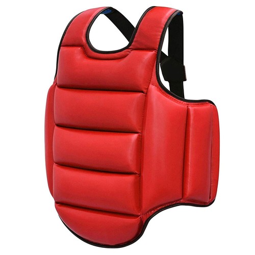 Karate Chest Guard Vest Kick Boxing Body Protector Martial Arts Equipment Armour - Picture 11 of 14