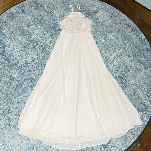 Anthropologie BHLDN, Blush Bridesmaid Dress, Heavily Altered into Maternity Gown - Picture 3 of 10