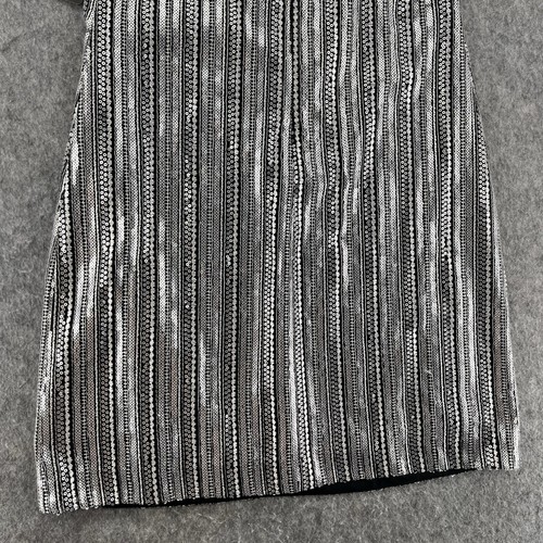 Guess Womens Sleeveless Silver Sequin Glitter Sheath Dress Size 0 NEW - Picture 12 of 13