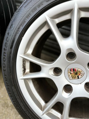 Porsche 987 Boxster Cayman Alloy Wheels And Tyres 17 Inch - New Front Tyres - Picture 16 of 17