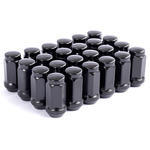 24 PC 14X1.5 Lug Nuts Black 19Mm Hex Compatible with Chevy GMC 6 Lug - FREE SHIP - Picture 7 of 11