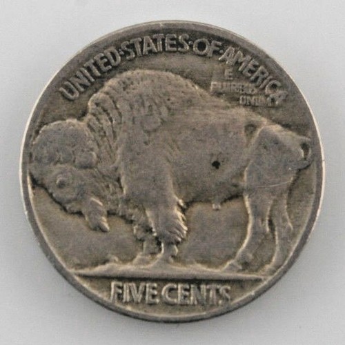 1921 Buffalo Five Cent Nickel 5C ( Sehr Fein, VF Zustand) - Bild 4 von 4