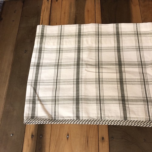 Plaid Valance Waverly Highland Haze Fabric Curtain 60" x 13" Vintage - Picture 8 of 12