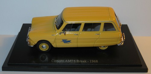UH UNIVERSAL HOBBIES CITROEN AMI 6 BREAK 1968 POSTES POSTE PTT 1/43 BLISTER BOX - 第 1/6 張圖片