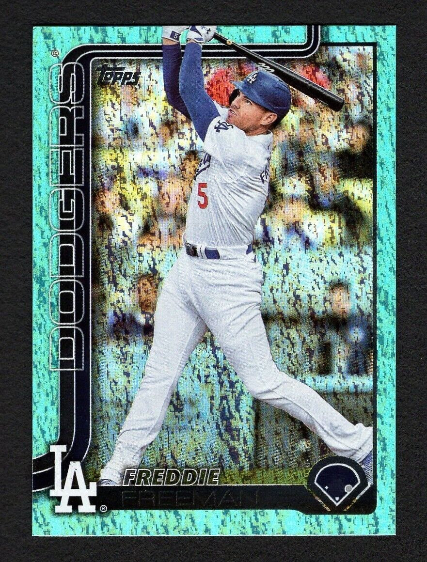 2025 Topps Series 1 Freddie Freeman Aqua Holo Foil #239 Dodgers