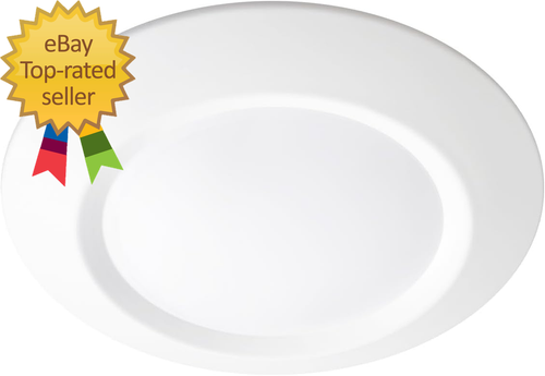 7.5” Flush Mount Disk Light,Cri90, 1000Lm, 11W, 3000K Warm White Surface Mount - Picture 2 of 6